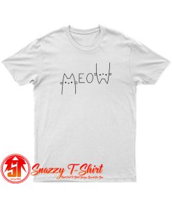 Street Letter MEOW Cat T Shirt