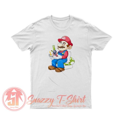 Super Mario Smoking T Shirt