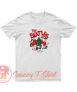 The Beatles Christmas Cartoon Retro T Shirt