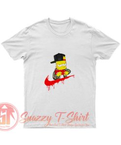 The Simpsons Bart Jordan Swoosh T Shirt