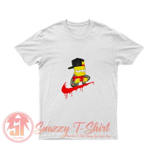 The Simpsons Bart Jordan Swoosh T Shirt