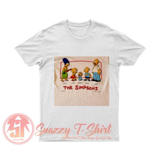 The Simpsons Family Mom Lisa maggie Bart Dad T Shirt