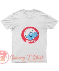 The Smurfs Smiling Circle Logo Image T Shirt