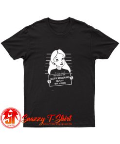 Twisted Punk Disney Alice In Wonderland Mugshot T Shirt