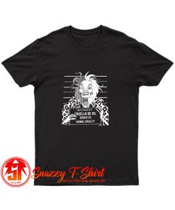 Twisted Punk Disney Cruella Mugshot T Shirt