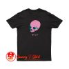 Vaporwave Pink Skull T Shirt
