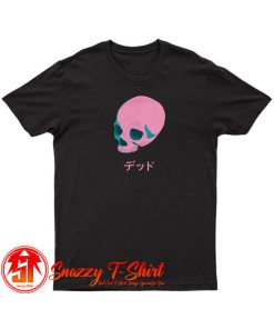 Vaporwave Pink Skull T Shirt