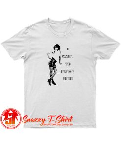 Vintage I Want To Break Freddie Mercury Queen T Shirt
