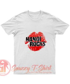 Vintage Red Lip Hanoi Rocks Graphic T Shirt
