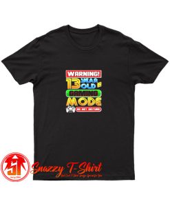 Warning 13 Year Old In Gaming Mode Birthday T Shirt