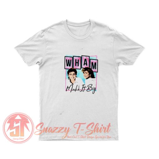 Wham Make It Big Pastel Album T Shirt