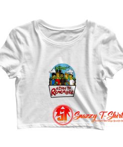 A Day To Remember Mens Simpsons Crop Top Shirt