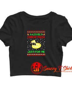 A Lovely Cheese Pizza Crop Top Shirt