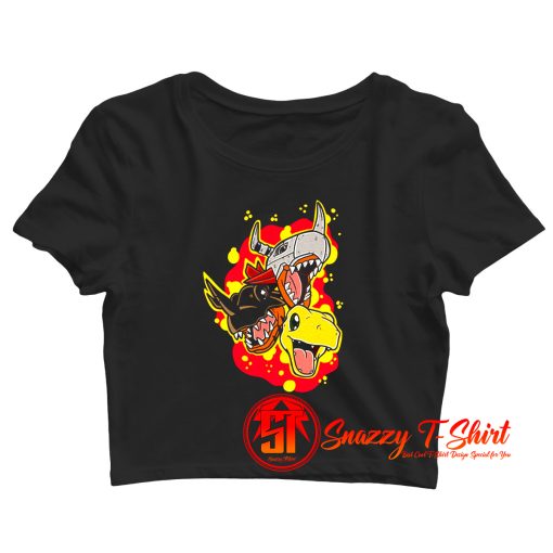 Agumon Evolution Digimon Crop Top Shirt