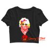 Albert Einstein Bandana Crop Top Shirt