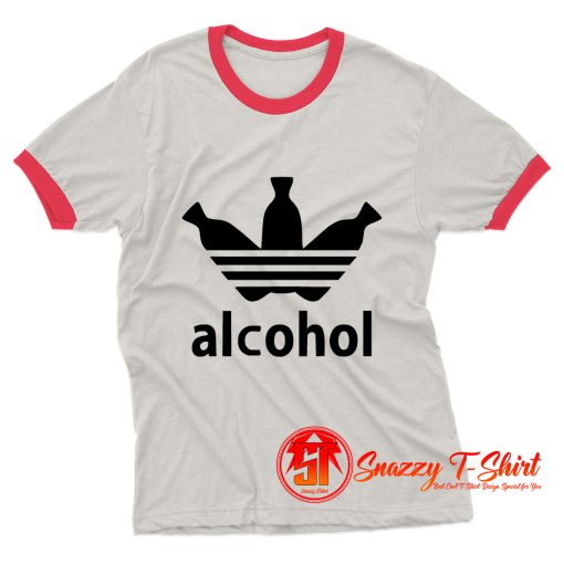 Alcohol Parody Ringer Tee