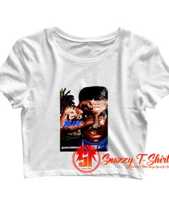 All I C is Blue caricature Crop Top Shirt