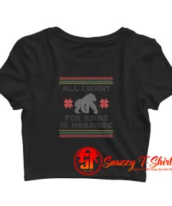 All I Want For Xmas Is Harambe Crop Top Shirt