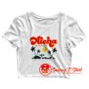 Aloha Keep Our Oceans Clean Crop Top Shirt