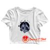 Astronaut in the lotus position Crop Top Shirt