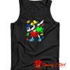 Autism Awareness Dabbing Puzzle Piece Tank Top
