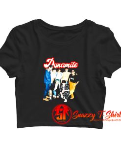 BTS Dynamite Group Retro Crop Top Shirt
