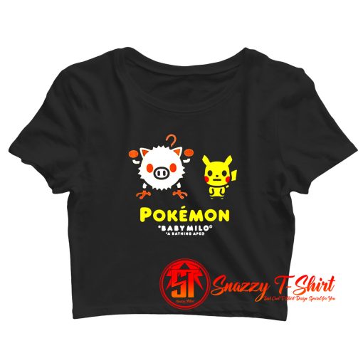Bape x Pokemon Mankey Crop Top Shirt
