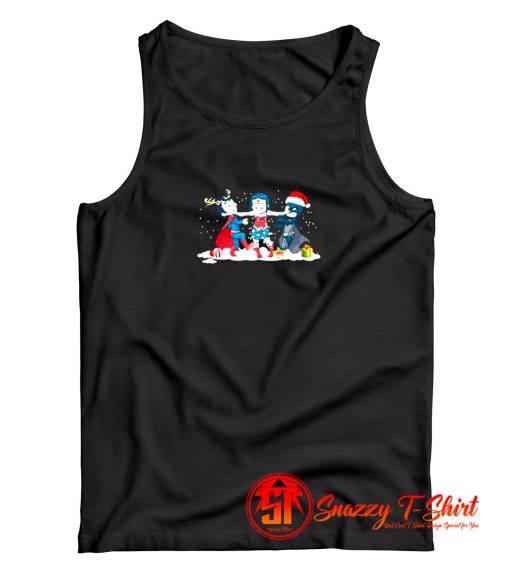 Batman Superman Wonder Woman Christmas Tank Top