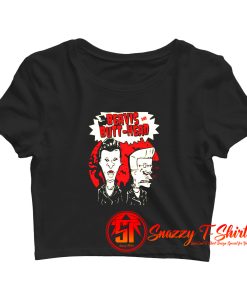 Beavis And Butthead Blood Sucking Vampires Crop Top Shirt
