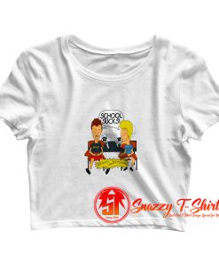 Beavis School Sucks Crop Top Shirt