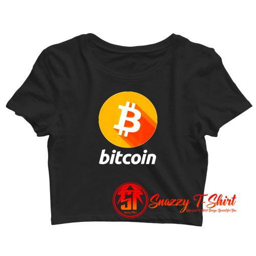 Bitcoin Logo Crop Top Shirt