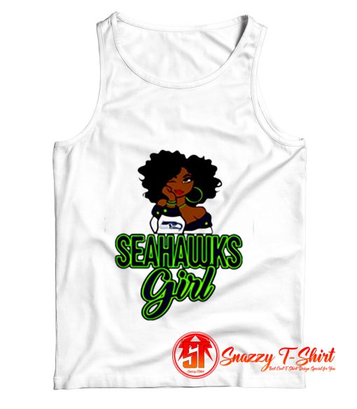 Black Girl Seattle Seahawks Tank Top