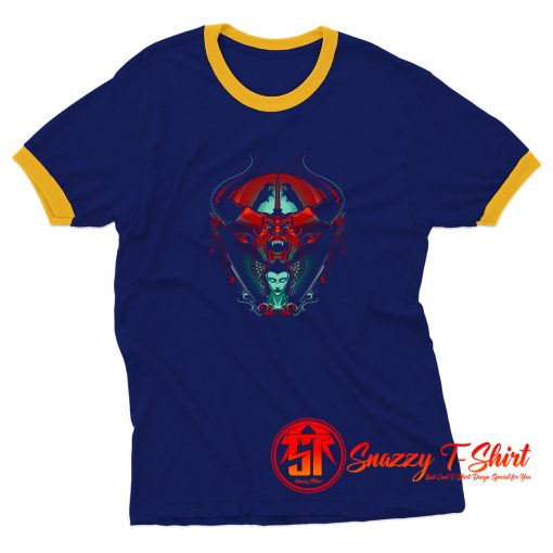 Black as Midnight Black as Pitch Ringer Tee