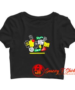 Blm no justice no peace Crop Top Shirt