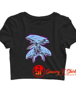 Blue Eyes White Dragon Crop Top Shirt