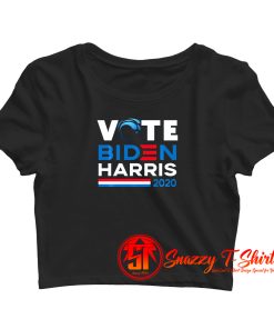 Blue Wave Biden Harris Crop Top Shirt