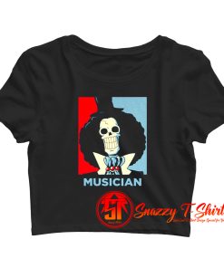 Brook Soul King Anime Musician Crop Top Shirt