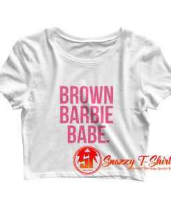Brown Barbie Babe Crop Top Shirt
