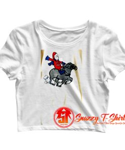 Bud Man Budweiser Batman Soaking Crop Top Shirt
