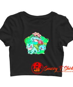 Bulbasaur Pokemon Evolution Chart Custom Crop Top Shirt