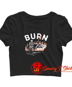 Burn skull Crop Top Shirt