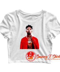 Buy ShipsFast 21 Savage White Crop Top Shirt