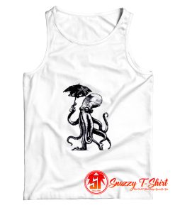 CTHULHU Walking Octopus in the Rain Tank Top