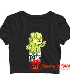 Cactus Hug Iam Not a Hugger Crop Top Shirt