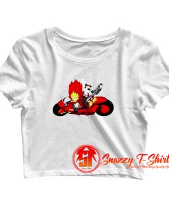 Calvin and Hobbes Akira Tetsuo Kaneda Crop Top Shirt