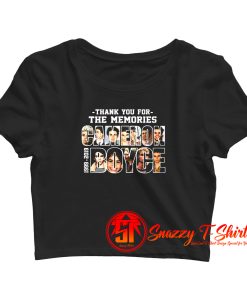 Cameron Boyce Thank You for The Memories Crop Top Shirt