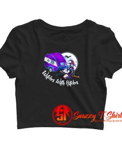 Camping Halloween Crop Top Shirt