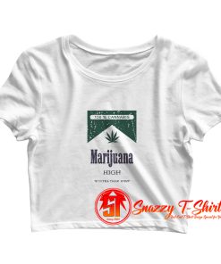 Cannabis Marijuana Crop Top Shirt