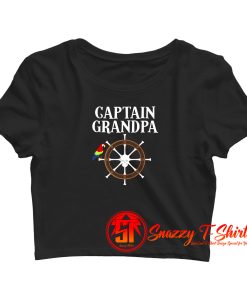 Captain Grandpa Crop Top Shirt