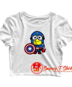 Captain Minerica Crop Top Shirt